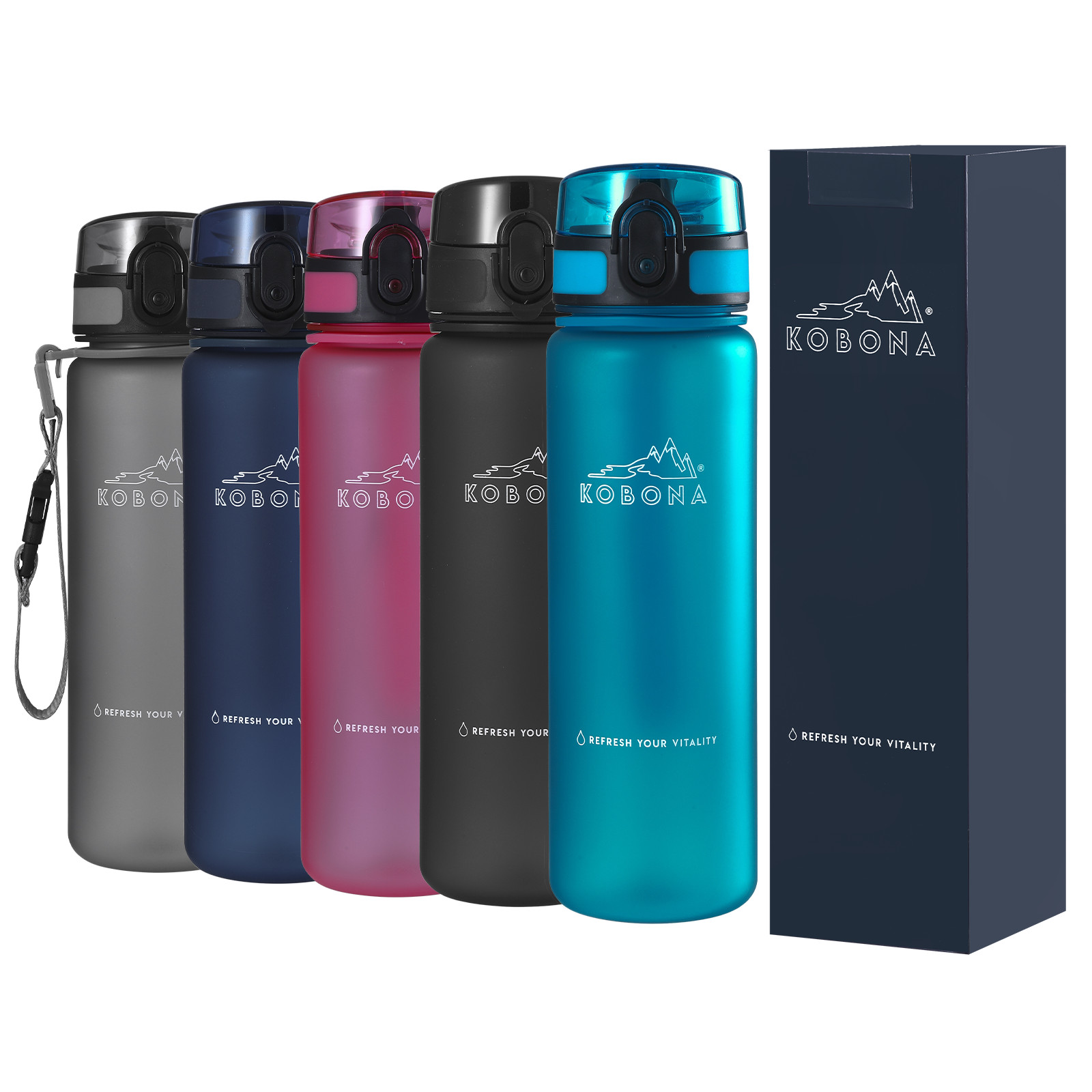 KOBONA Sport Water Bottles 500ml Series