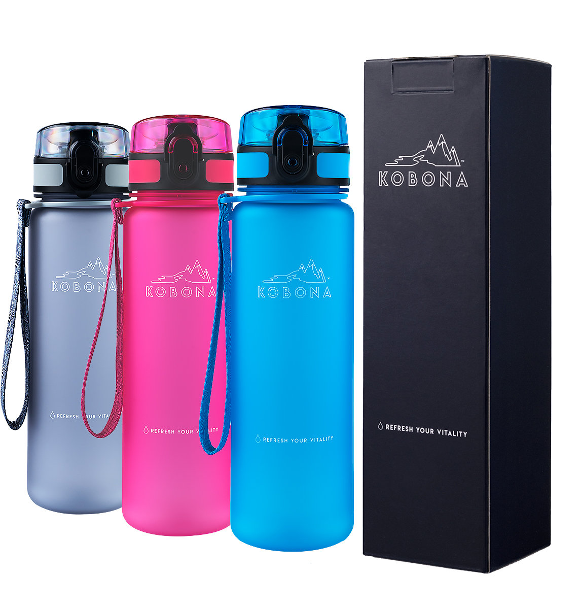 KOBONA Sport Water Bottles 500ml Series